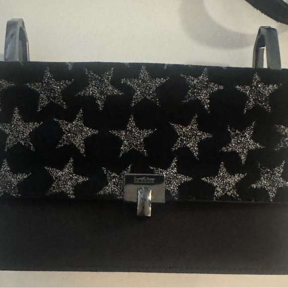 Botkier Black Crossbody Bag with Silver Stars - Picture 2 of 6